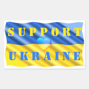 Ukraine Flag Sticker Herz - Unterstützung der Frei