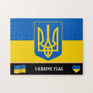 Ukraine Flag & Ukraine country / Ukraine Puzzle