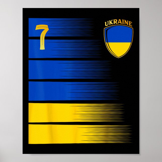 Ukraine Flag Ukrainian Pride Lovers 4  Poster (Vorne)