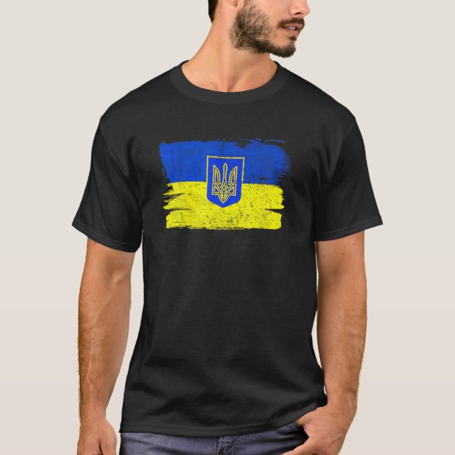 Ukraine Flag Ukrainian Support Friendship Peace Vi T-Shirt (Vorderseite)
