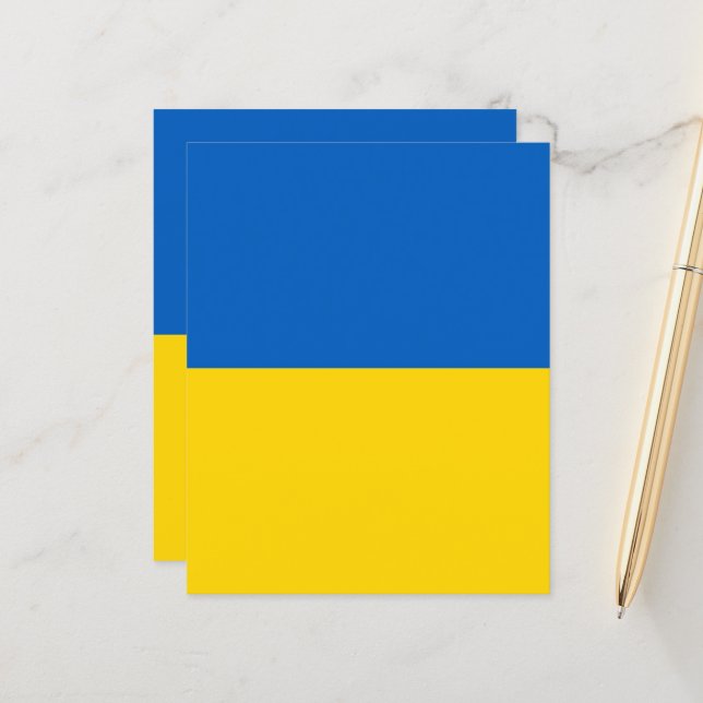 Ukraine-Flagge (Vorderseite/Rückseite Beispiel)