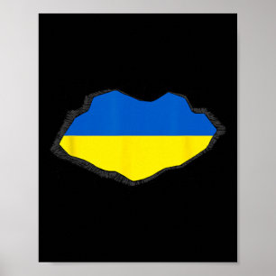 Ukraine-Flagge 1 Poster