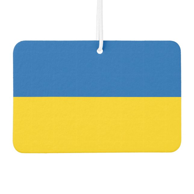 Ukraine-Flagge Autolufterfrischer (Vorderseite)