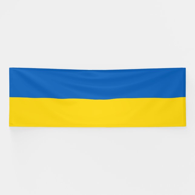 Ukraine-Flagge Banner (Horizontal)
