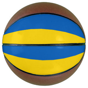 Ukraine-Flagge Basketball