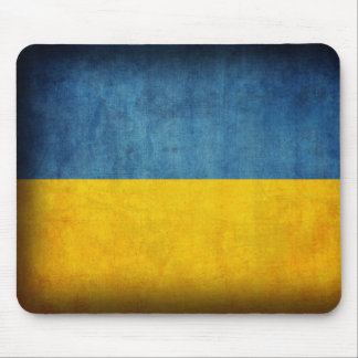 Ukraine Flagge beunruhigtes Mousepad