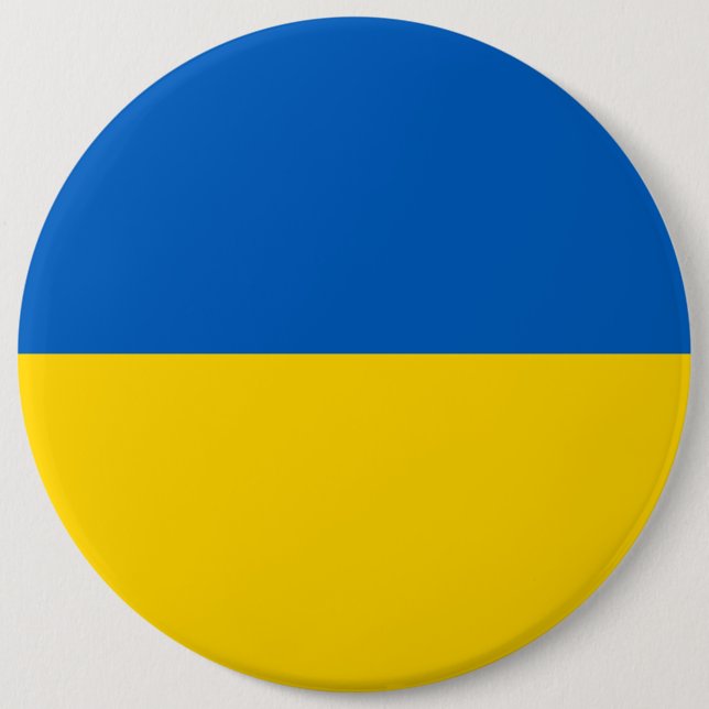 Ukraine-Flagge Button (Vorderseite)