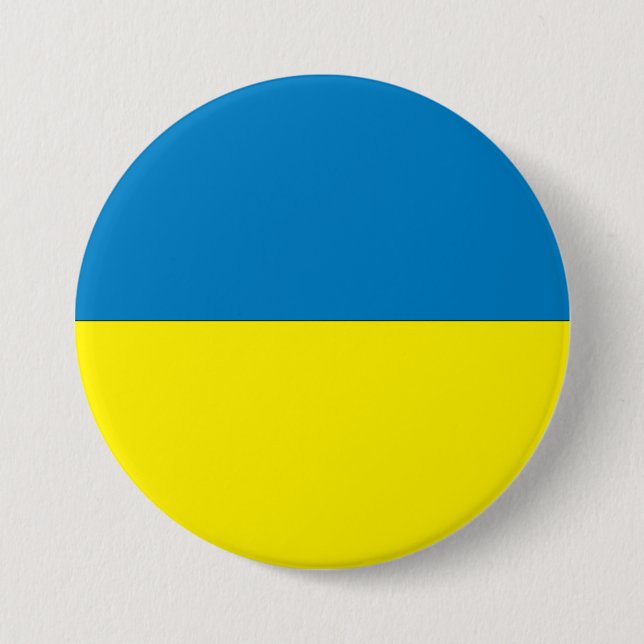 Ukraine-Flagge Button (Vorderseite)