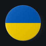 Ukraine-Flagge Button<br><div class="desc">Ukraine-Flagge</div>