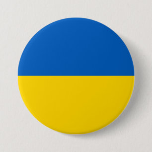 Ukraine-Flagge Button