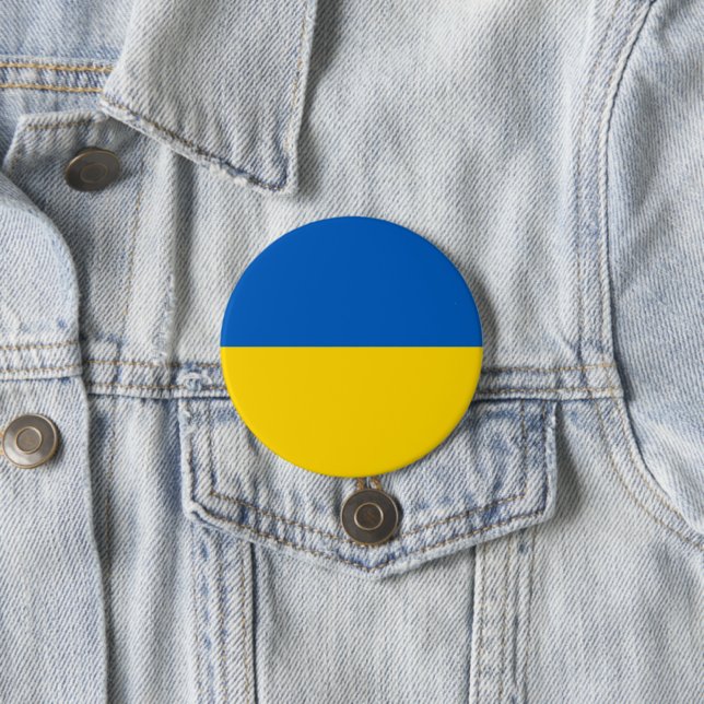Ukraine-Flagge Button (Beispiel)