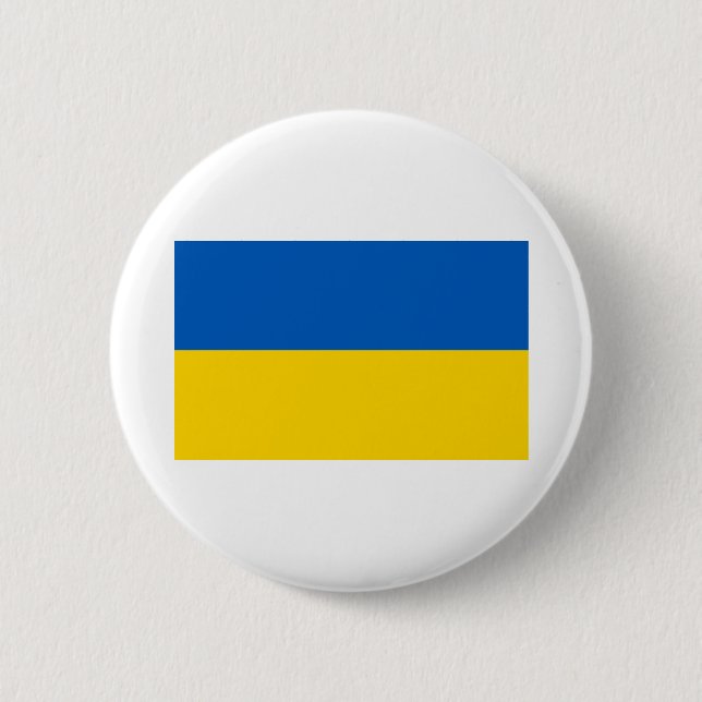 Ukraine-Flagge Button (Vorderseite)