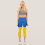 Ukraine-Flagge Capri Leggings<br><div class="desc">Ein ideales Geschenk für alle,  die Patrioten ihres Landes sind!</div>