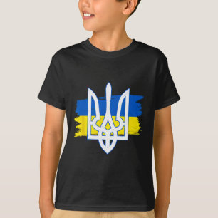 Ukraine-Flagge Dreizack - Ukrainischer Tryzub Patr T-Shirt