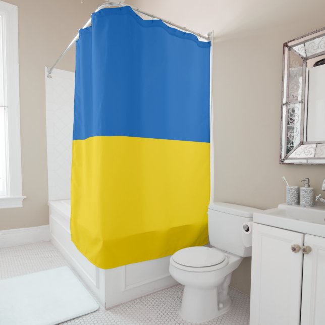 Ukraine-Flagge Duschvorhang (Beispiel)
