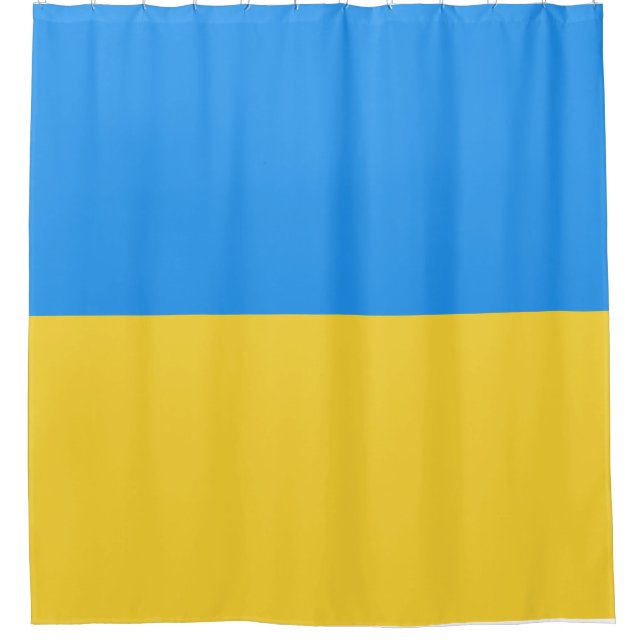 Ukraine-Flagge Duschvorhang (Vorderseite)