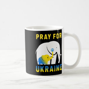 Ukraine-Flagge Elefant Vintage Ukrainisch Ukraine  Kaffeetasse