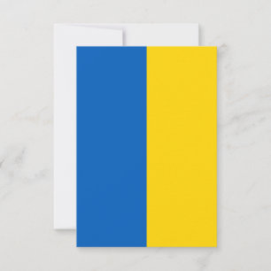 Ukraine-Flagge Flat Danke-Karte Dankeskarte