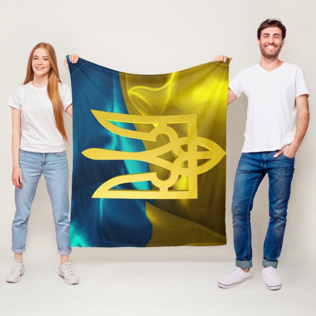 Ukraine-Flagge Fleecedecke (Beispiel)
