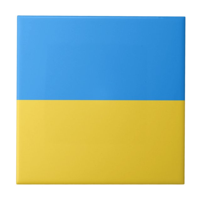Ukraine-Flagge Fliese (Vorderseite)