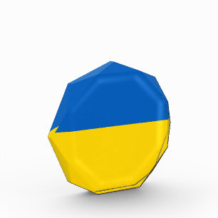 Ukraine-Flagge Fotoblock