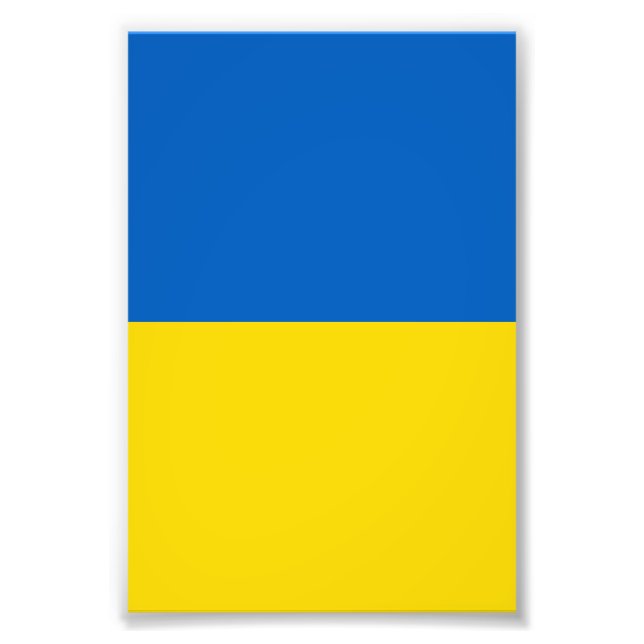 Ukraine-Flagge Fotodruck (Vorne)