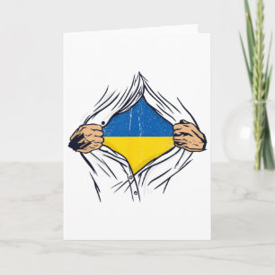 Ukraine-Flagge für Ukrainer mit Stolz in ihren Her Karte
