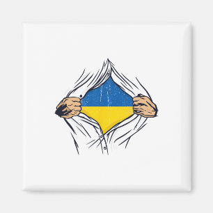 Ukraine-Flagge für Ukrainer mit Stolz in ihren Her Magnet
