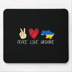 Ukraine-Flagge gegen den Frieden der Kriegssolidar Mousepad