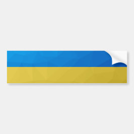Ukraine-Flagge gelbes geometrisches Muster Autoaufkleber
