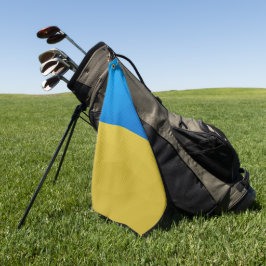 Ukraine-Flagge gelbes geometrisches Muster Golfhandtuch