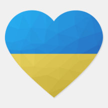 Ukraine-Flagge gelbes geometrisches Muster
