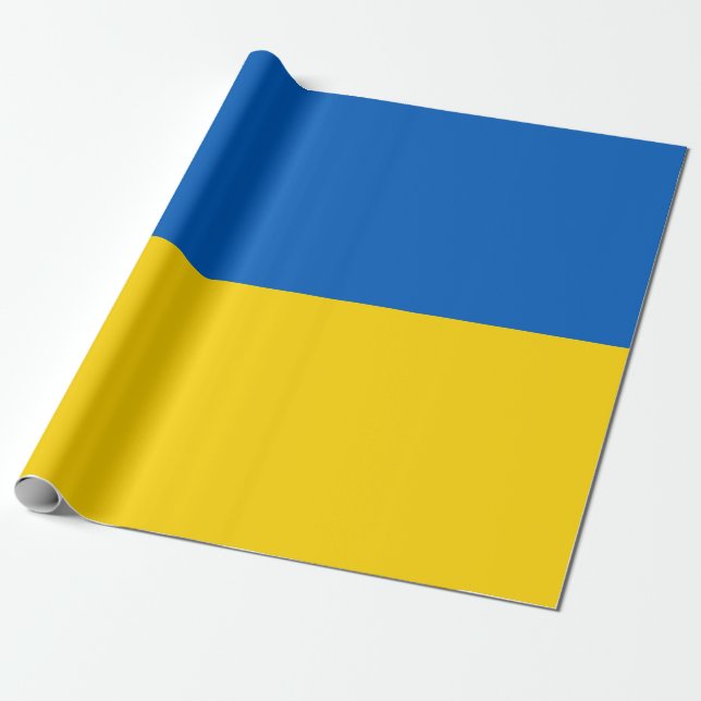 Ukraine-Flagge Geschenkpapier (Ungerollt)