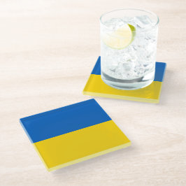 Ukraine-Flagge Glasuntersetzer