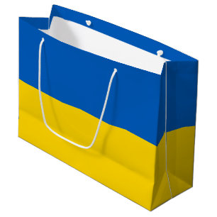 Ukraine-Flagge Große Geschenktüte