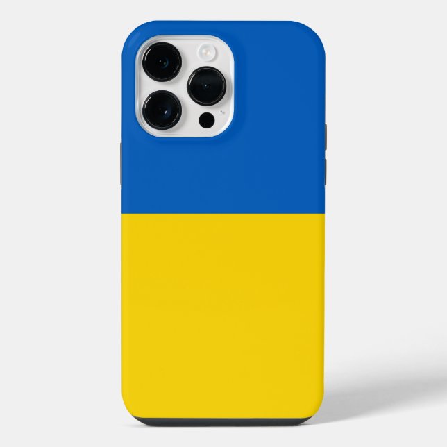 Ukraine-Flagge iPhone Hülle (Rückseite)