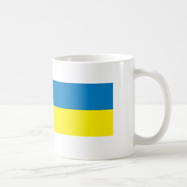 Ukraine-Flagge Kaffeetasse (Rechts)