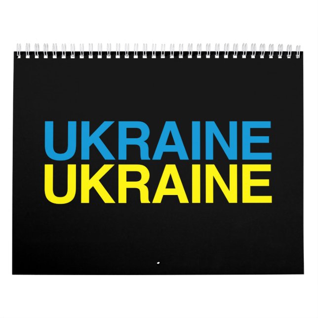 UKRAINE-Flagge Kalender (Titelbild)