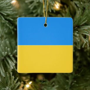 Ukraine-Flagge Keramikornament