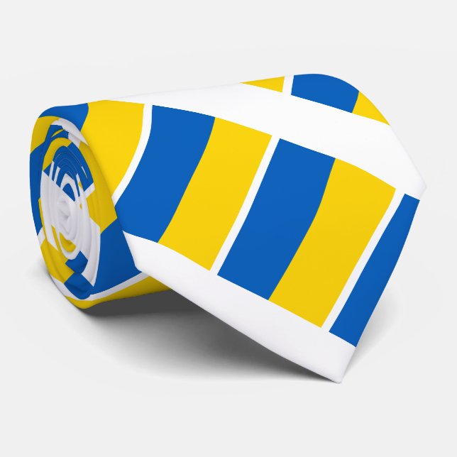 Ukraine-Flagge Krawatte (Gerollt)