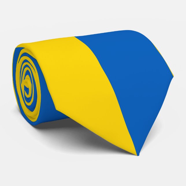 Ukraine-Flagge Krawatte (Gerollt)