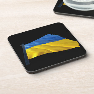 Ukraine-Flagge - Krieg, Politik, Leid Getränkeuntersetzer