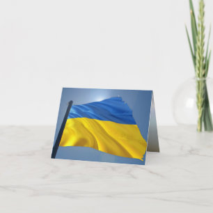 Ukraine-Flagge - Krieg, Politik, Leid Karte