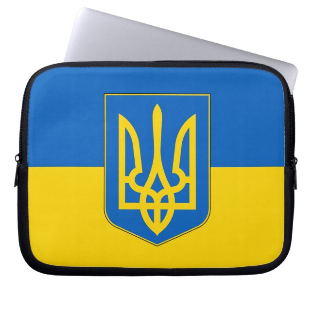 Ukraine-Flagge Laptop-Sieb Laptopschutzhülle (Vorderseite)