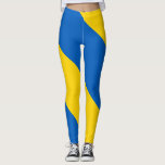 Ukraine-Flagge Leggings<br><div class="desc">Flagge der Ukraine. Ukrainische Flagge. Großartiges Geschenk mit der Flagge der Ukraine. Einfache horizontale Streifen von blau und gelb.</div>