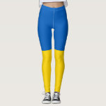 Ukraine-Flagge Leggings<br><div class="desc">Flagge der Ukraine. Ukrainische Flagge. Großartiges Geschenk mit der Flagge der Ukraine. Einfache horizontale Streifen von blau und gelb.</div>