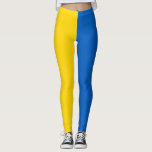 Ukraine-Flagge Leggings<br><div class="desc">Flagge der Ukraine. Ukrainische Flagge. Großartiges Geschenk mit der Flagge der Ukraine. Einfache horizontale Streifen von blau und gelb.</div>