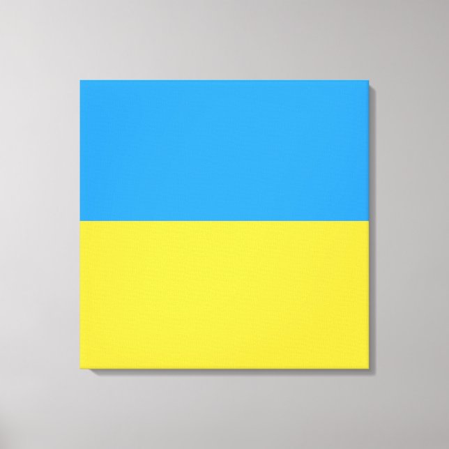Ukraine-Flagge Leinwanddruck (Vorderseite)
