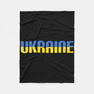 Ukraine-Flagge Männer Frauen Kinder Ukraine 1 Fleecedecke