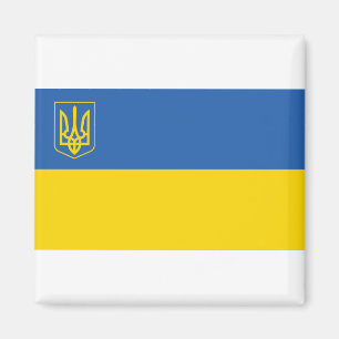 Ukraine-Flagge mit Dreieck Magnet